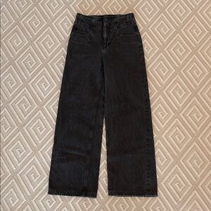 EDWIN Women's Black Wide-Leg Jeans SIZE 26